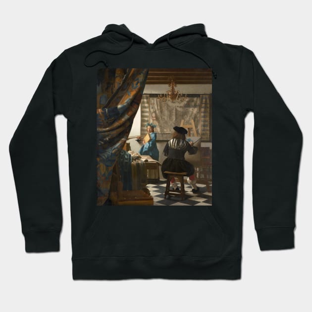 The Art of Painting by Jan Vermeer Hoodie by Classic Art Stall